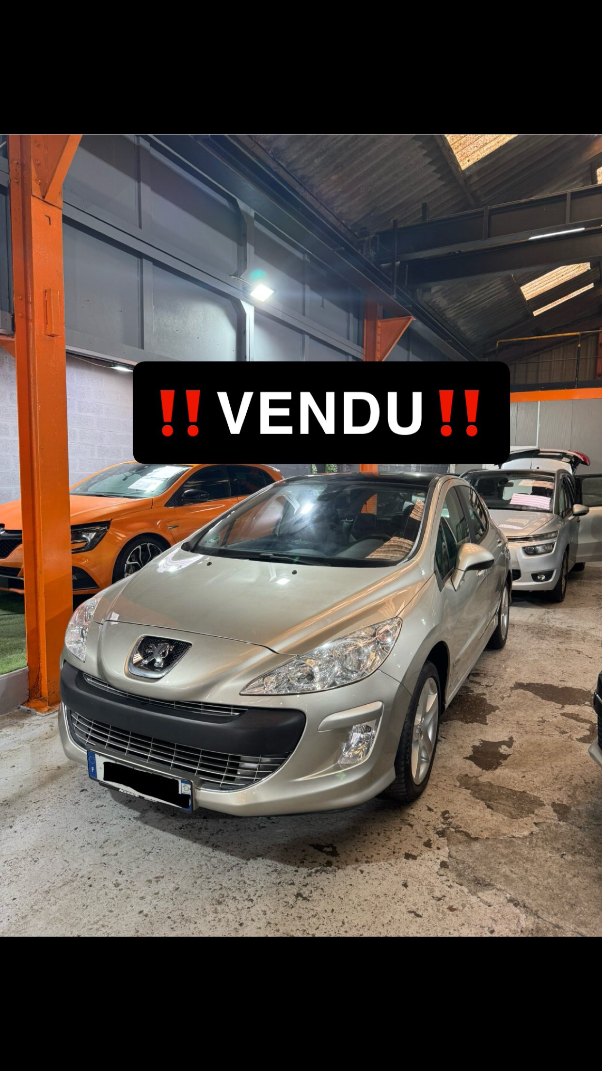 VENDU peugeot 308